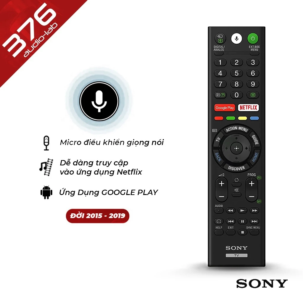 [LOẠI XỊN] REMOTE Sony Giọng Nói - Đời 2019 và 2022 - Giá Rẻ