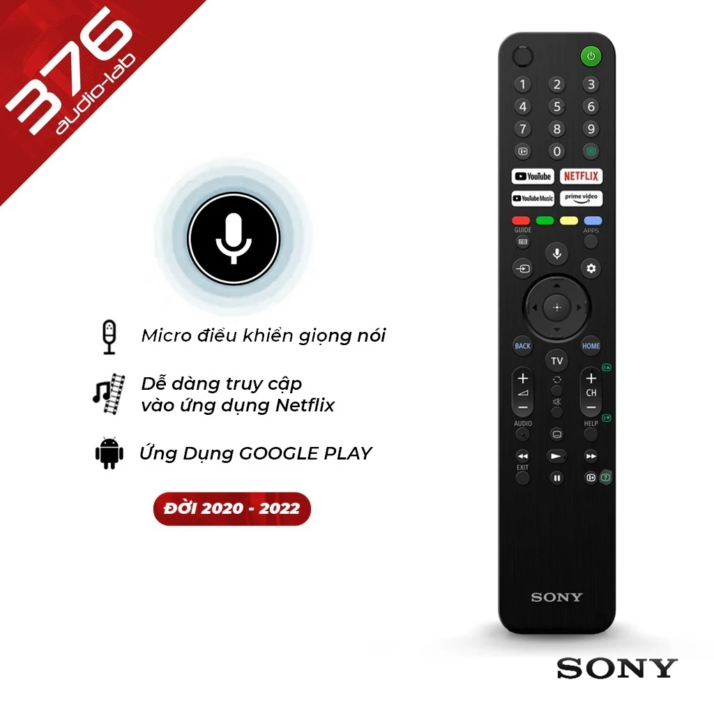 [LOẠI XỊN] REMOTE Sony Giọng Nói - Đời 2019 và 2022 - Giá Rẻ