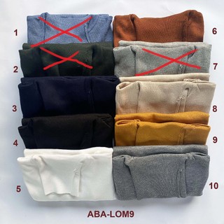 Áo len nam cổ lọ cao Trơn Nhiều màu Ôm body Len dệt kim hàng Việt không bai nhão chảy xù ABABA lo-m9