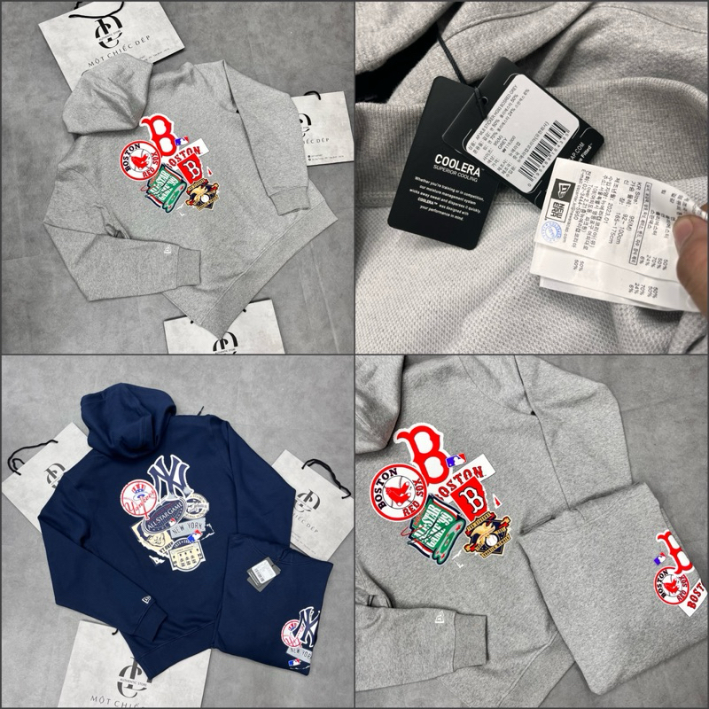 [CHÍNH HÃNG] ÁO HOODIE NEW ERA x MLB STICKER XÁM [12142436] - ÁO NỈ ...