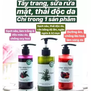 Sữa Rửa Mặt Rau Củ Wonder Bath Super Vegitoks Cleanser 300ml – Làm Sạch Da, Hỗ Trợ Loại Bỏ Bụi Bẩn