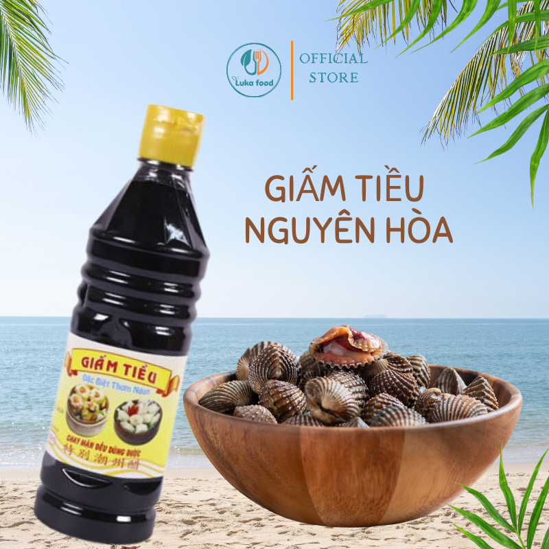 Giấm Tiều Nguyên Hòa Chai 500ml - Giấm Đỏ Pha Nước Chấm Hủ Tiếu, Làm Sốt Chua Ngọt, Há Cảo Chuẩn Vị Hoa Luka Food
