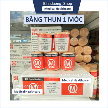 BĂNG THUN 1 MÓC (Màu da) - Băng thun Quang Mậu sản xuất tại Việt Nam