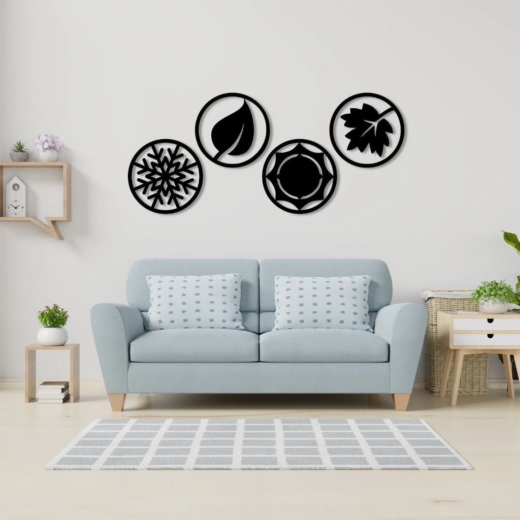 Tranh sắt CNC B18 | Bộ tranh sắt phong cách tối giản hiện đại, Treo tường nghệ thuật, Decor trang trí nội thất