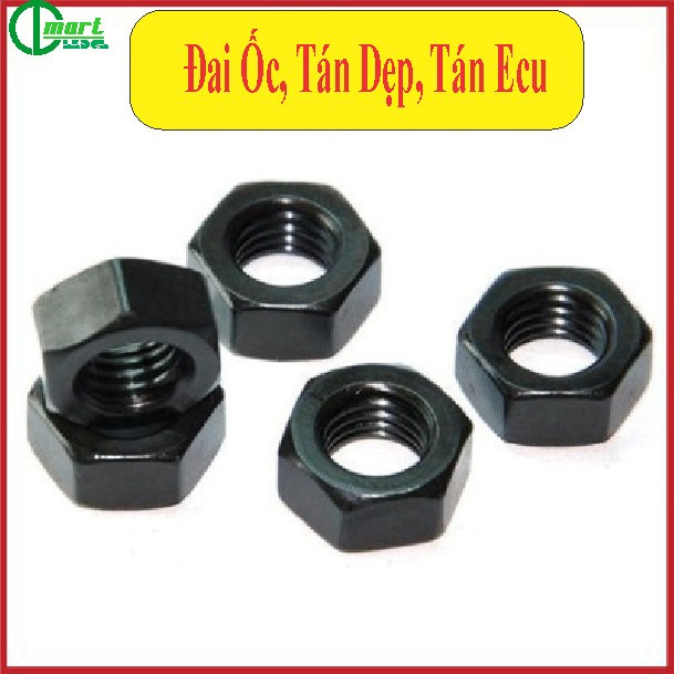 10 Con Đai Ốc, Tán Dẹp, Tán Ecu Đen | Shopee Việt Nam