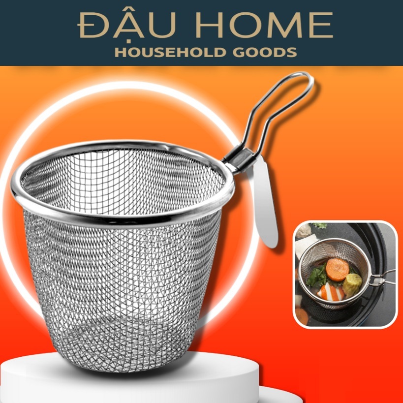 Giỏ vớt đồ ăn Inox 304 nhúng lẩu rau mỳ thịt, ... Muôi lẩu / Giỏ nhúng ...