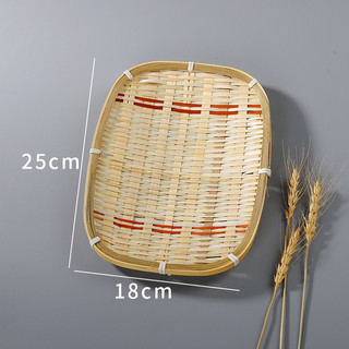 Mẹt Tre Hình , phụ kiện Mini mây tre đan , Thuyền tre trang trí món ăn