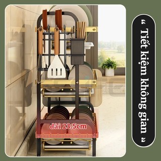 GSlife Kệ Chén Bát Đĩa 56cm Thông Minh 2/3 Tầng Đặt Mặt Có Khay Giá Để Bát Đũa Tiện Dụng Kích Thước Lớn