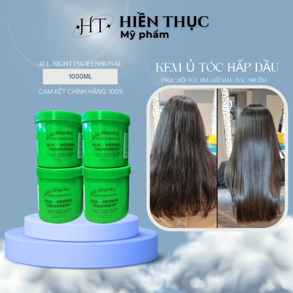 Dầu Hấp Thảo Dược Phục Hồi Tóc Hư Giữ Màu Tóc Nhuộm 1000ml