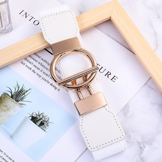 Đai váy liền, đai đầm liền, áo sơ mi, jumpsuit bản rộng, chất liệu chun co giãn, khóa tròn cài W79