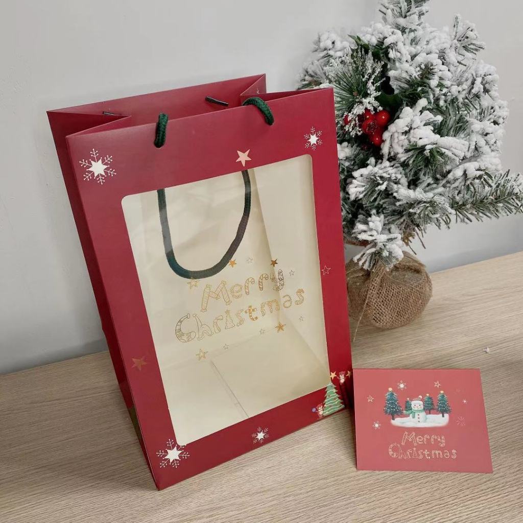 Túi quà giáng sinh Noel, Túi giấy đựng quà hoạ tiết Noel đẹp mắt