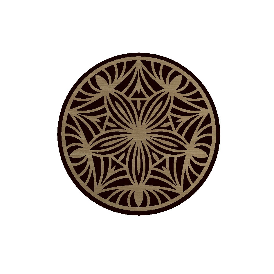Tranh gỗ mandala, Tranh Gỗ 3D Mandala Chữ Om treo tường cho phòng thờ, phòng thiền, yoga, quán chay... MDL04