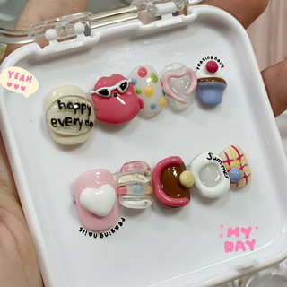 Nailbox nặn gel nổi độc lạ ngộ nghĩnh form ngắn