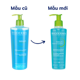 Gel Rửa Mặt Bioderma Sebium Moussant Làm Sạch Sâu, Ngăn Ngừa Mụn Không Làm Khô Da - 200ml