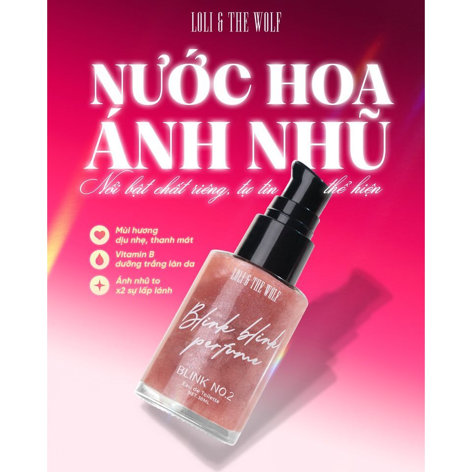 Ảnh Gel Nhũ Kim Tuyến Loli & The Wolf On Lấp Lánh Hương Nước Hoa - Blink Blink Perfume Hương Thơm Ngọt Ngào Lôi Cuốn 30ml 2