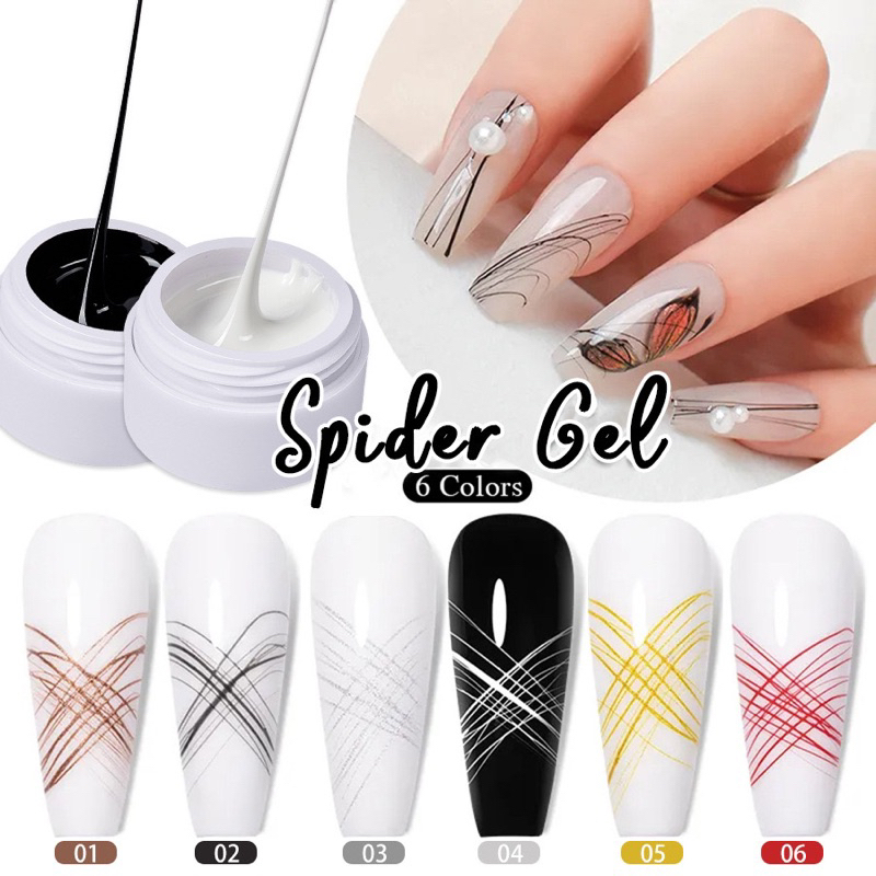 GEL NHỆN 8ml trang trí móng đủ màu