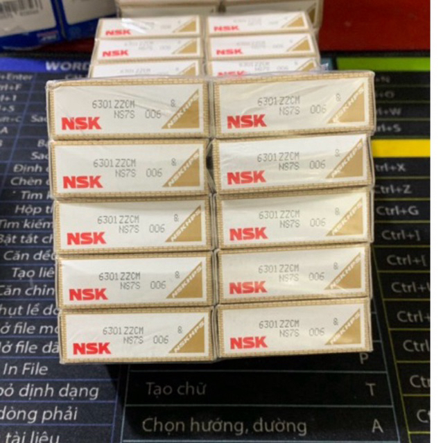 Vòng Bi 6301 NSK ZZCM vòng bi xe máy mô tơ chịu nhiệt chịu tải tôt