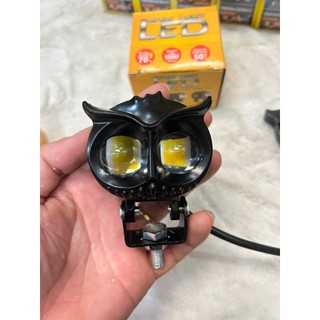 Đèn led trợ sáng mắt cú dùng chung điện 12v và 24v