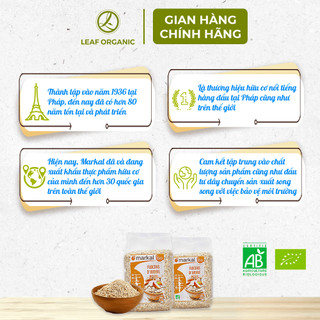 Yến mạch cán mỏng hữu cơ Markal 500g