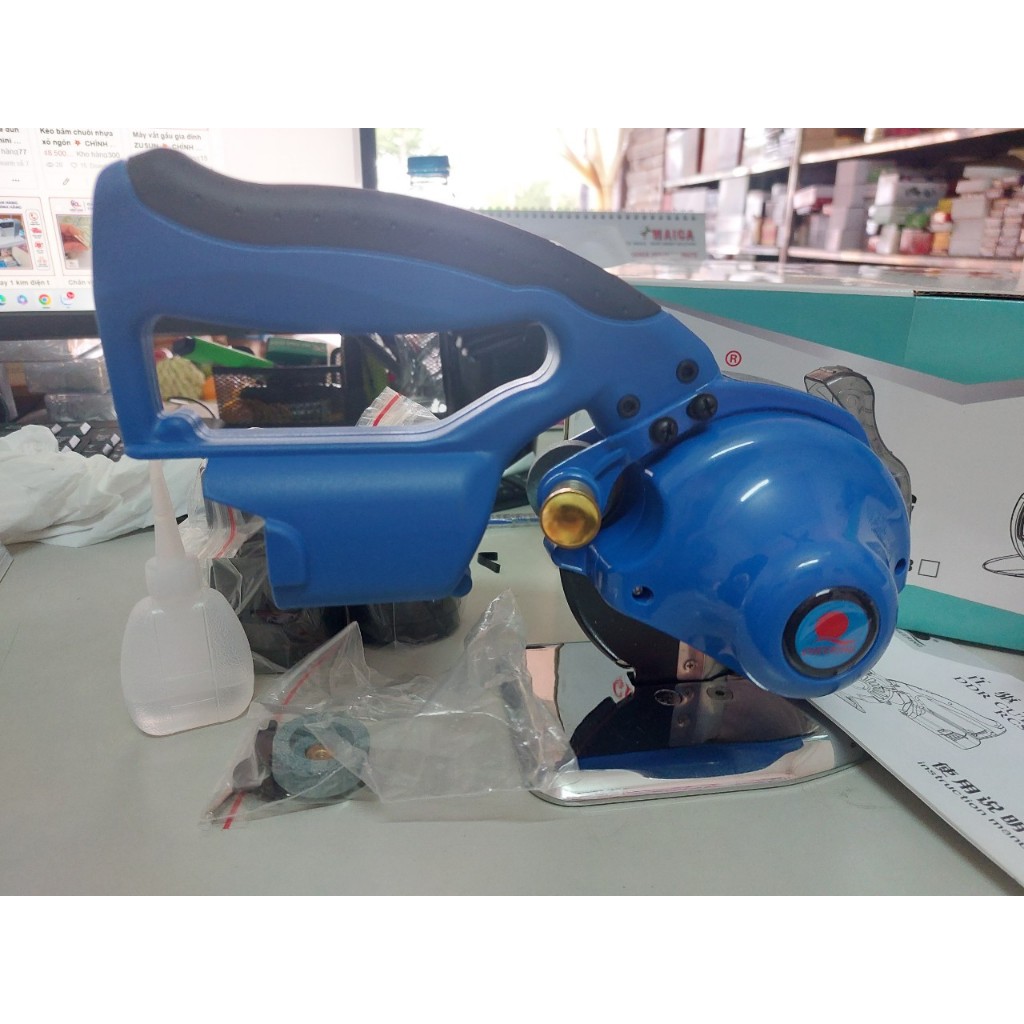 Máy cắt vải tiết kiệm điện Cheering pin sạc RSC-110,125⚡ CAO CẤP💥 CHÍNH HÃNG 💥chạy bằng pin thiết kế gọn nhỏ gọn