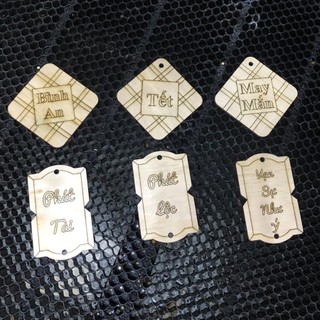 [Sỉ_1.5k/c] Combo 100 Hình Gỗ Tô Màu Trang Trí Tết - Hình Gỗ Trang Trí Chủ Đề Tết - Deocr Tết