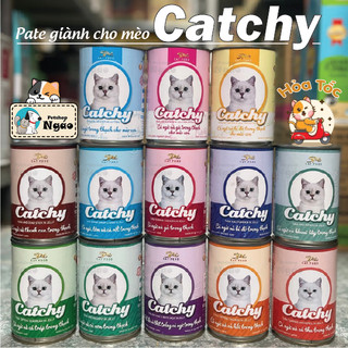 [Combo Tiết Kiệm] Pate Catchy 400gr - Thức ăn cho mèo, bổ dưỡng, nhiều vị, tiết kiệm