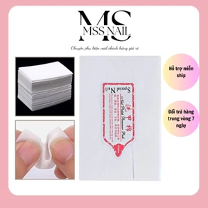 giấy lau gel lau móng , xấp 1000m loại cứng không xù lông