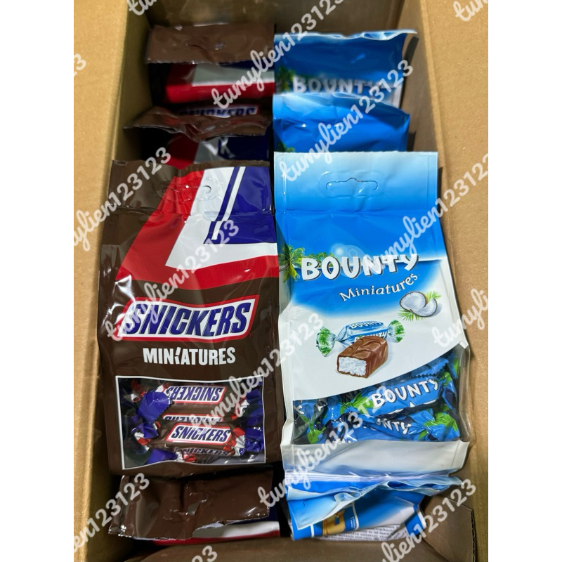 Chocolate Miniatures ( snickers , Bounty , Mars ) | Shopee Việt Nam