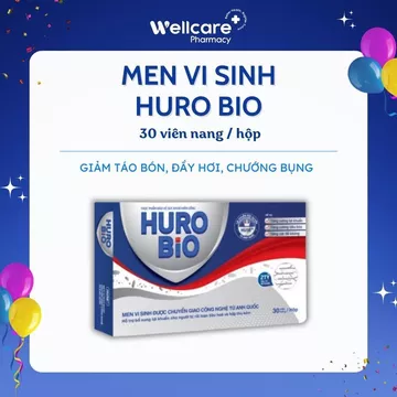 [CHÍNH HÃNG] Huro Bio Plus Men Vi Sinh Giúp Cân Bằng Hệ Vi Sinh Giảm Táo Bón Tiêu Chảy – Hộp 30 Viên
