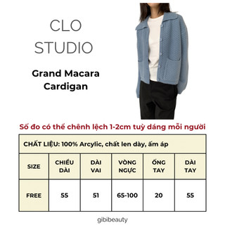 [110623] Áo len CLOSTUDIO Grand Macara Cardigan