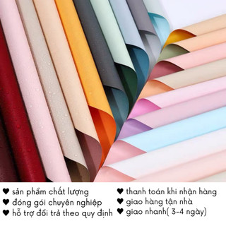 Giấy Gói Hoa Trơn Bọc Quà Tặng 20/11 Vintage Kỉ Niệm Handmade Khổ 58*58cm GQ29