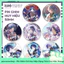Huy Hiệu Pin Ghim Dạng Tròn 58mm Cài Áo / Túi / Balo Hologram Phong Cách Game Genshin Impact Wanderer