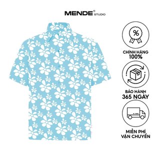 Mende - Azul Shirt - Áo sơ mi nam tay ngắn mùa hè
