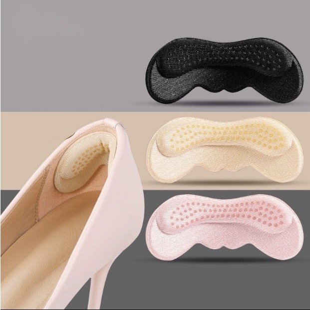 Lót giày chống rộng, chống rớt gót, chống đau nhức gót, silicon bán chân, mặt sau có keo dán SHOECARE C36