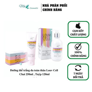 Kem dưỡng trắng da body Louv Cell Crystal Whitening Body Lotion 120ml, 250ml