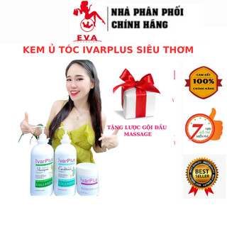 Kem ủ tóc phục hồi siêu mượt Collagen Giảm Rụng Tóc, Phục hồi tóc hư tổn, Hương nước hoa cao cấp IVARPLUS 1000ml