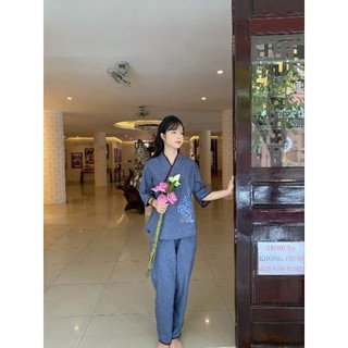 Xéo Thêu An, Đồ Lam Đi Chùa,Đồ Bộ Nữ