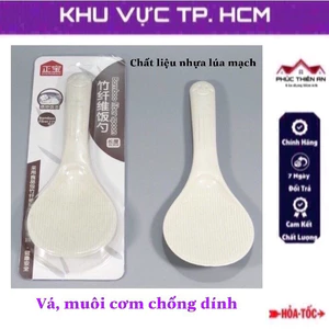 Vá, muôi cơm chống dính chất liệu nhựa lúa mạch cao cấp, siêu bền