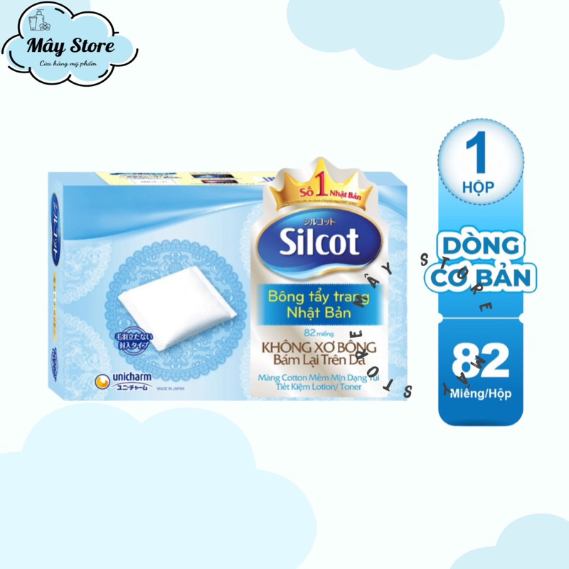 Bông Tẩy Trang Silcot Nhật Bản 82 miếng/hộp | Shopee Việt Nam