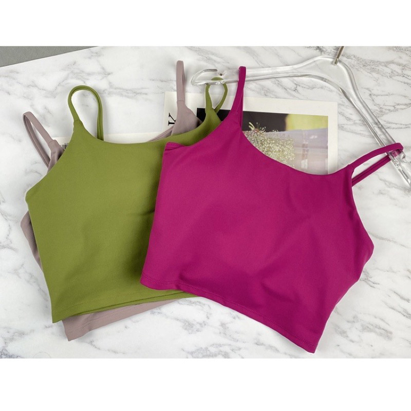 Áo ngực thể thao Fit Her dây mảnh cho nữ có đệm nâng ngực, chống sốc, chống xệ