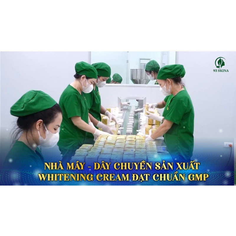 Kem Face dưỡng trắng da - mờ thâm nám - tàn nhang ban đêm giúp da căng mịn WHITENING CREAM 93Skina