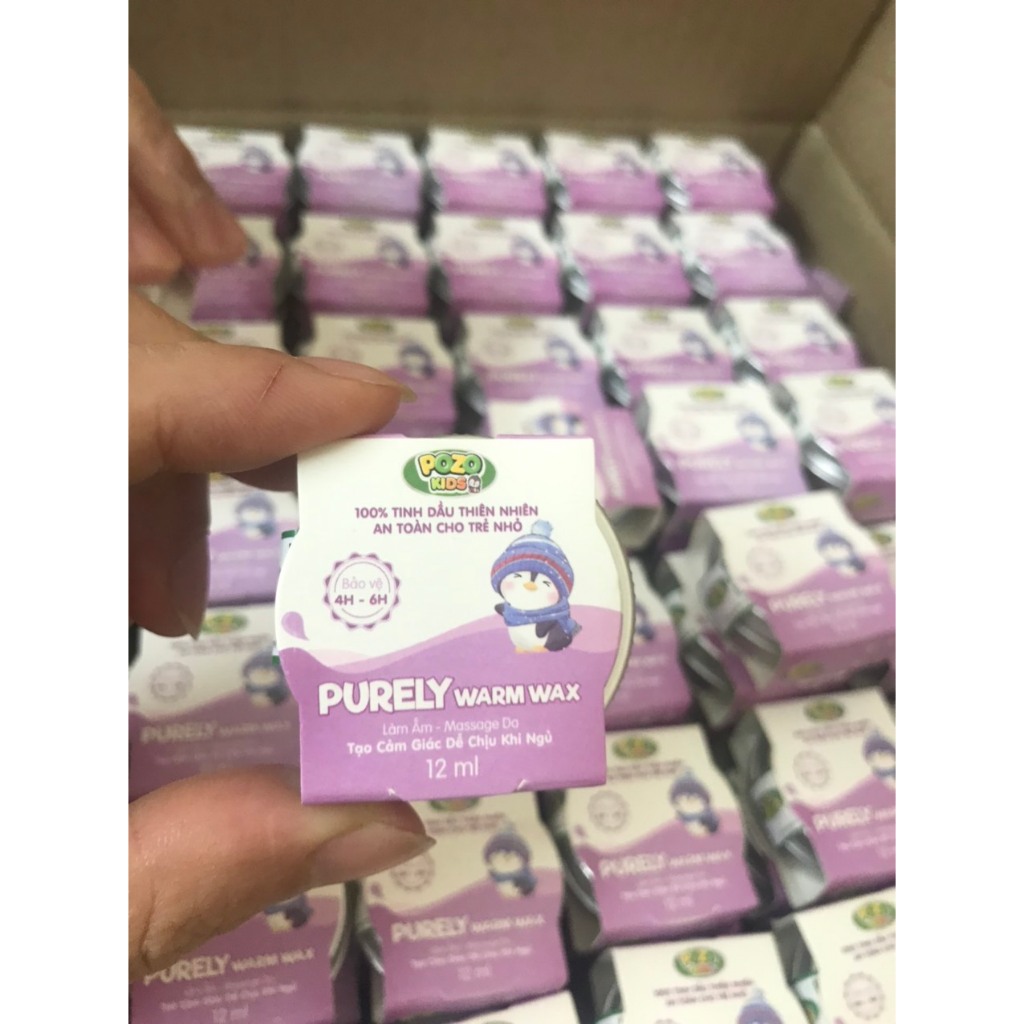 Sáp Làm Ấm Pozo - Purely Warm Wax - Giúp Làm Ấm, Massage Da, Tạo Cảm Giác Dễ Chịu Khi Ngủ, Lọ 12ml