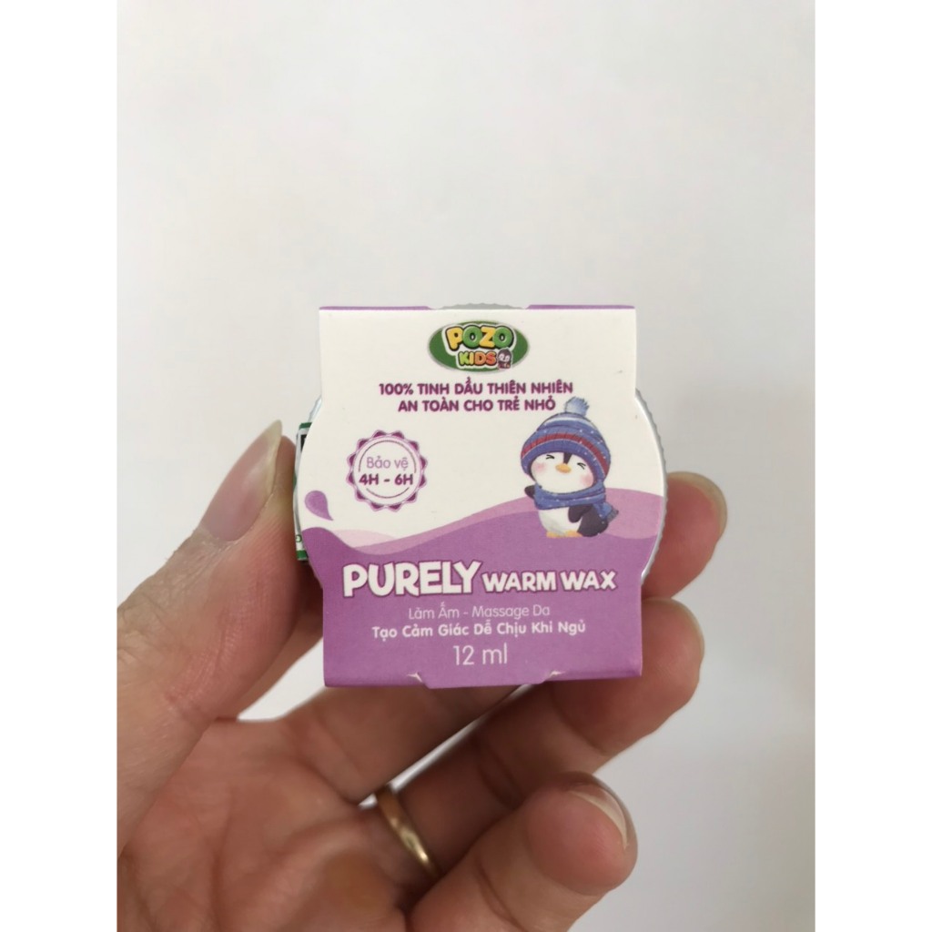 Sáp Làm Ấm Pozo - Purely Warm Wax - Giúp Làm Ấm, Massage Da, Tạo Cảm Giác Dễ Chịu Khi Ngủ, Lọ 12ml