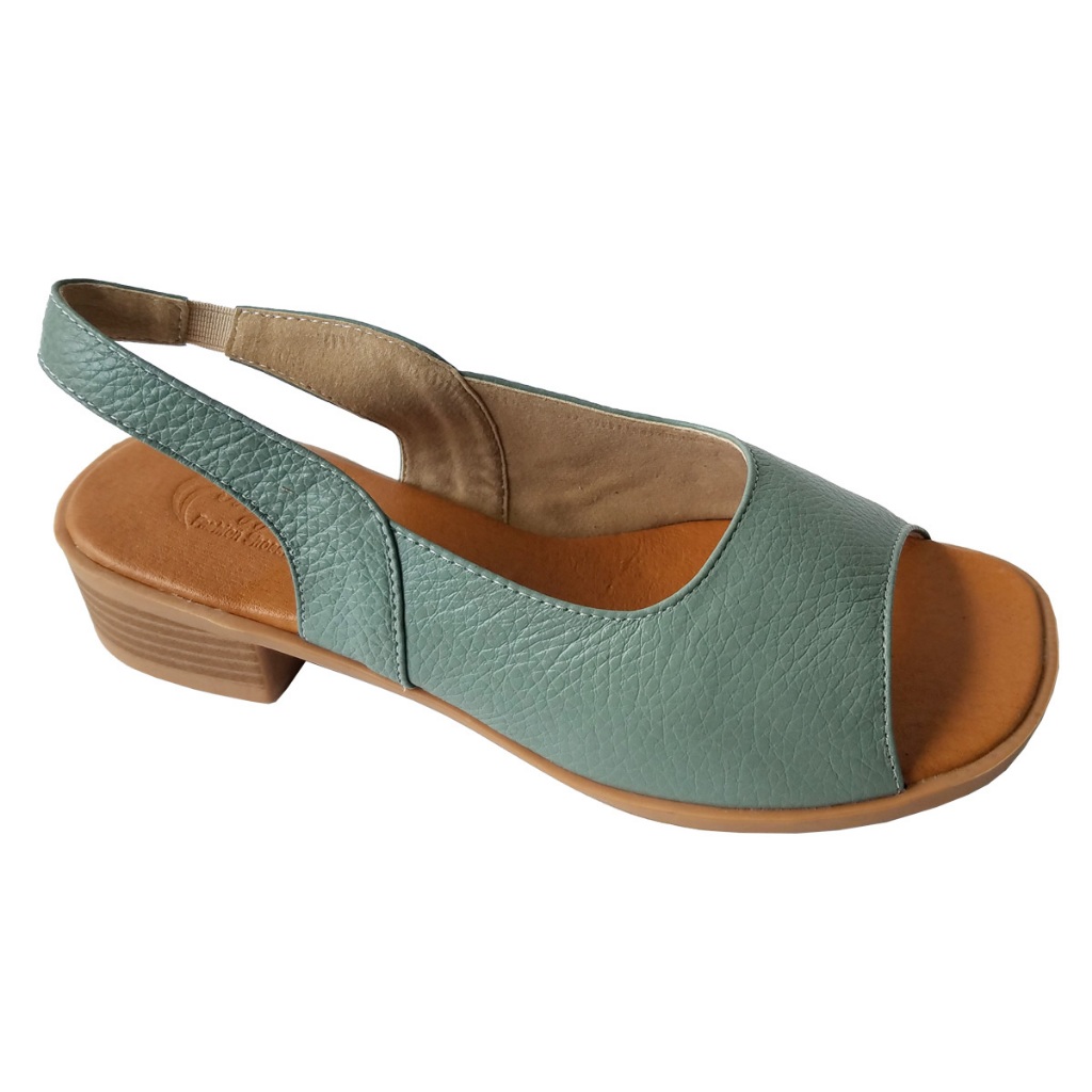 Giày sandal cao gót nữ da bò thật BIGGBEN gót 4 cm HKD688