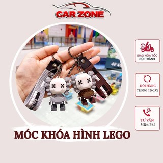 Móc Khóa Hình Xe Máy, Ô Tô Hình LEGO GẤU Ngầu Lì