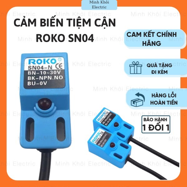 Cảm biến tiệm cận ROKO SN04,cảm biến kim loại tiệm cận, cảm biến quang ...