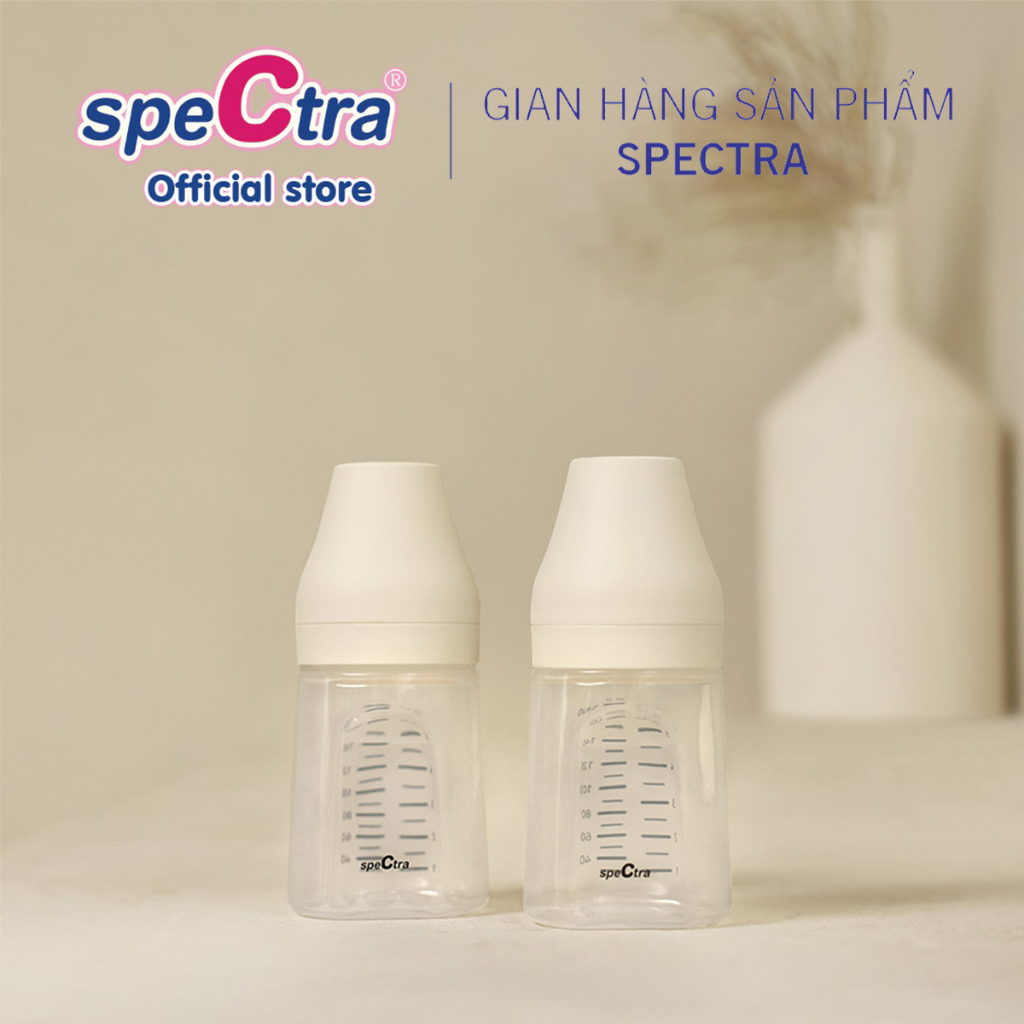 Ảnh Bộ Hai Bình Cổ Rộng PP Spectra 160ml Chính hãng Hàn Quốc 4