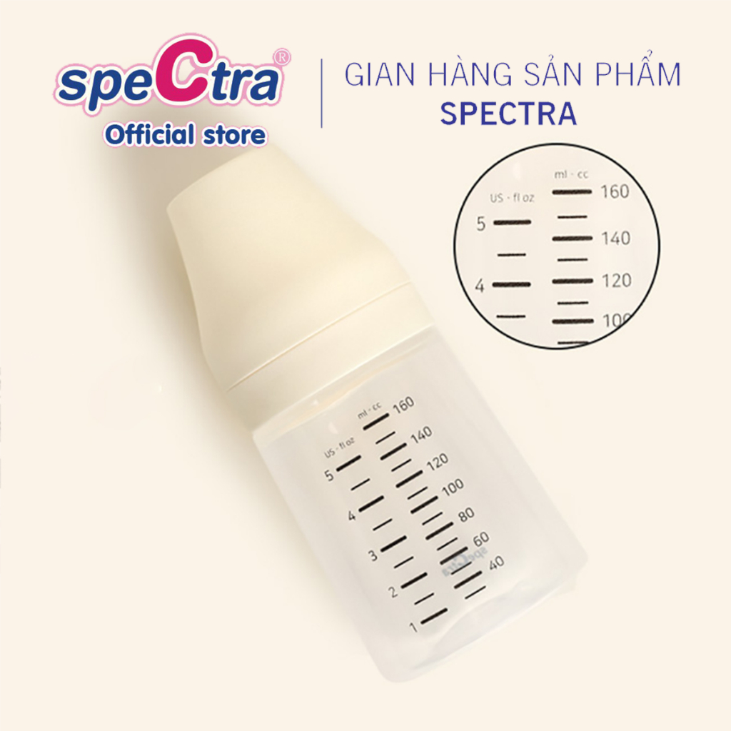 Ảnh Bộ Hai Bình Cổ Rộng PP Spectra 160ml Chính hãng Hàn Quốc 2