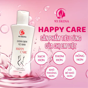 Dung dịch vệ dinh phụ nữ giúp làm sach và cân bằng độ PH ,giảm mùi ,ngứa HAPPY CARE 93 skina