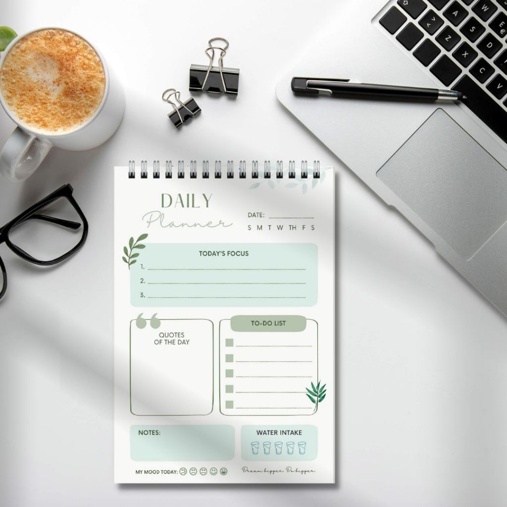 Sổ Daily Planner - Sổ lò xo, sổ Lên Kế Hoạch Daily Hằng Ngày size 14.5x21cm